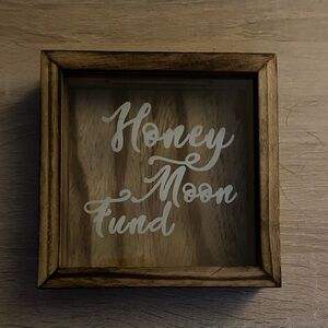 Wooden Honeymoon Fund Box